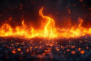 Fiery Flame and Embers Dynamic Energy and Heat for Dramatic Design Concepts photo