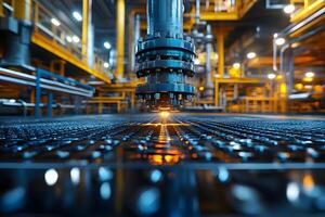 Industrial Precision Automated Machine Welding in Modern Factory Setting photo