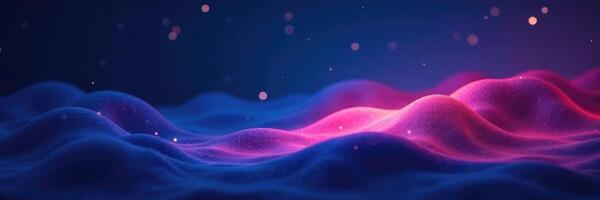 Glowing gradient shape on dark blue background with starry night sky texture, gradient, dark, abstract photo
