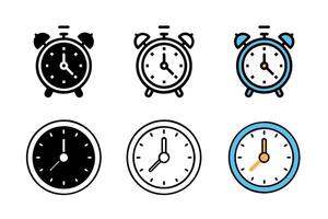 Clock icon set. Time icon . watch icon symbol vector