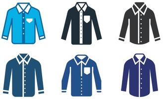 Long Sleeve Button-Down Shirt vector