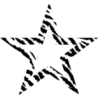 Star shape zebra print. Zebra stripes. Zebra seamless pattern png