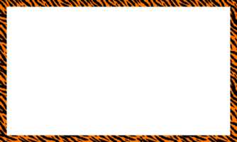 tigre padronizar quadro. retângulo tigre impressão padronizar quadro. tigre desatado padronizar png