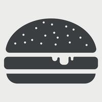 grey hamburger sign icon on white background vector