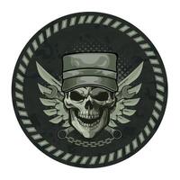 army chevron military driver olive color on white background vector