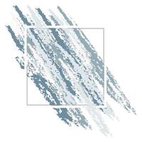 Abstract blue banner, frame, border. Hand drawn abstract design vector
