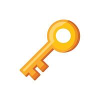 Security system concept represented by key icon. vector