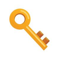Security system concept represented by key icon. isolated and flat illustration vector