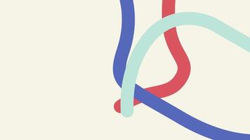A lively composition of wavy, colorful lines that intertwine and swirl in different directions, evoking movement, energy, and creative expression. video