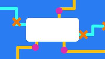 A high-tech inspired abstract design with geometric UI elements and circuit-like patterns in blue and gold, resembling futuristic digital interfaces. video