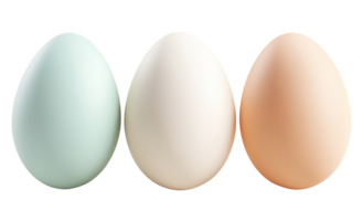 Three Eggs Standing in a Row png