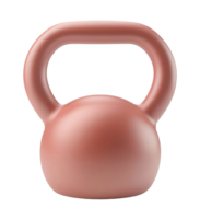 Pink weight with a handle isolated on a transparent background png