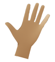 Cardboard hand, isolated on a transparent background png