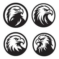 Detailed Eagle Head Illustrations Collection Bird Graphics for Logos and Emblems vector