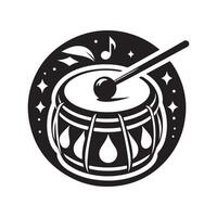 High Resolution Tabla Silhouette File vector