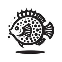 Stunning Boxfish Silhouette for Marketing vector