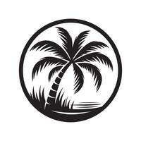 Coconut Tree Silhouette for Prints vector