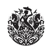High Resolution La Tamborrada Festival Silhouette vector