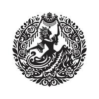 Black Art of La Tamborrada Celebration vector