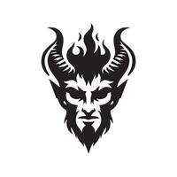 Lucifer Demon Silhouette Graphic vector