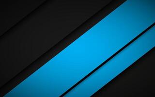 Abstract minimalistic black and blue background. Oblique geometric shapes and lines for design. Banner template. Layers above each other. illustration wallpaper vector