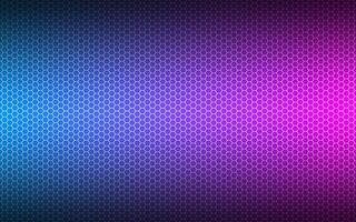 Modern high resolution blue and pink geometric background with polygonal grid. Abstract black metallic hexagonal pattern. Simple illustration vector