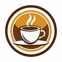Coffee cup icon and logo vector