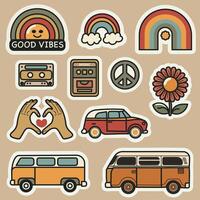 A collection in retro style. vector