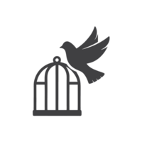 a bird soaring above a city, representing liberation, freedom from constraints, and the yearning for exploration png