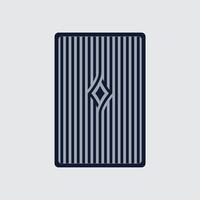 Playing cards Seamless pattern with diamond shaped stripes in the center, linear tile background, striped weave, optical maze, stripes. Dark Blue and soft blue vector