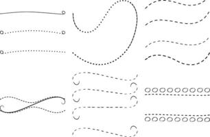 Hand Drawn Swirls and Arrows Bundle for Elegant Graphic Design vector