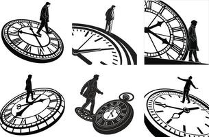 Time Portal Machine Design vector