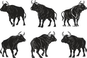 Dynamic Charging Bull Design vector