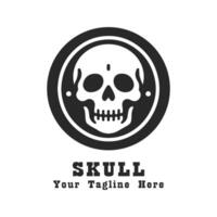 Logo Simple Skull Illustration vector