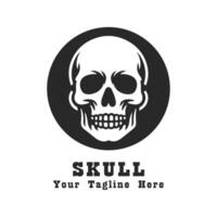 Simple Logo Skull Design vector