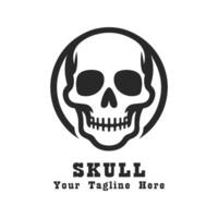 Logo Simple Skull Design vector