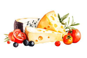 A cheese isolate on transparent background. png