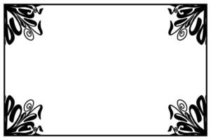 Leaf Silhouette Border Pattern vector