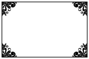 Artistic Tree Silhouette Frame vector