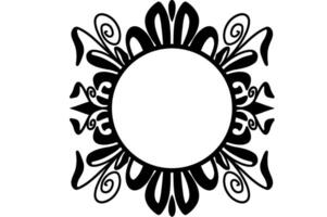 Nature-Themed Ornament Frame vector