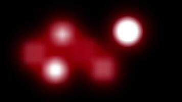Glowing abstract particles background moving in dark space futuristic sci-fi light effects digital animation seamless loop vibrant energy blur neon technology design cosmic motion video
