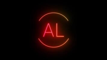 Neon Sale Banner Loop Animation in 4K Red Glowing Sale Text with Dynamic Circle Light Effects Ideal for E-Commerce Promotions Black Friday Cyber Monday and Seasonal Discounts video