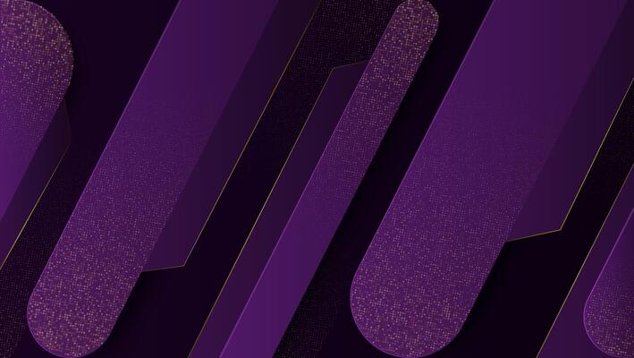Abstract Geometric Pattern with Purple and Gold Elements