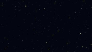 Moving Dot Particles and Soft Light or Stars in a Space Background video