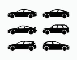 Sleek Car Silhouette Template vector