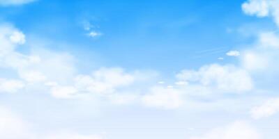 Sky blue background,Clear Spring sky with dramatic cloud over beach,Horizon landscape summer bright sunlight with abstract cloudy texture vector
