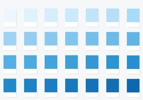 Color Palette 28 Baby Blue and Sky Tones - 3d Light Cool Colours - with HEX Codes and Names, Colour Scheme and Combinations vector