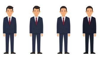 Office Worker Preparing Presentation for a Professional Business Event vector