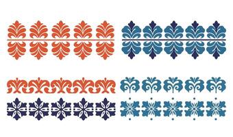 Unique Border Elements for an Ornamental Border Design Collection Theme vector
