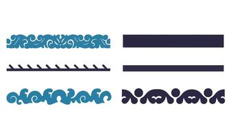 Decorative Pattern Borders and Floral and Geometric Borders for Unique Projects vector